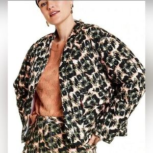 RACHEL COMEY FOR TARGET Animal Print Quilted Jacket / Size: XS